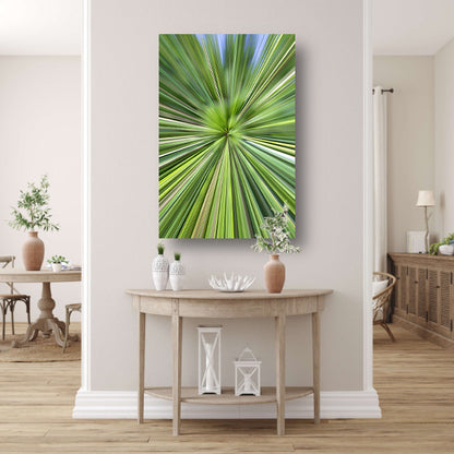Abstracte Groene Explosie van Beweging en Licht acrylglas