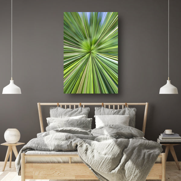 Abstracte Groene Explosie van Beweging en Licht acrylglas