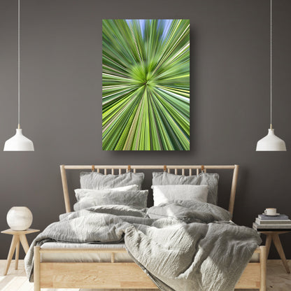 Abstracte Groene Explosie van Beweging en Licht acrylglas