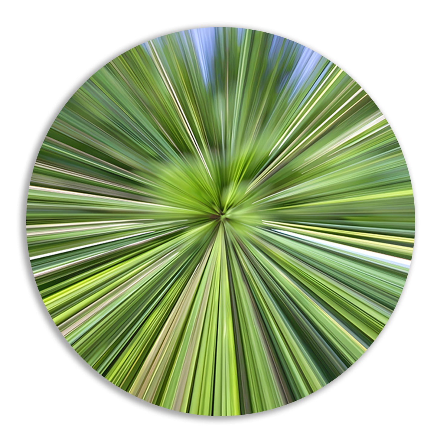 Abstracte Groene Explosie van Beweging en Licht forex muurcirkel