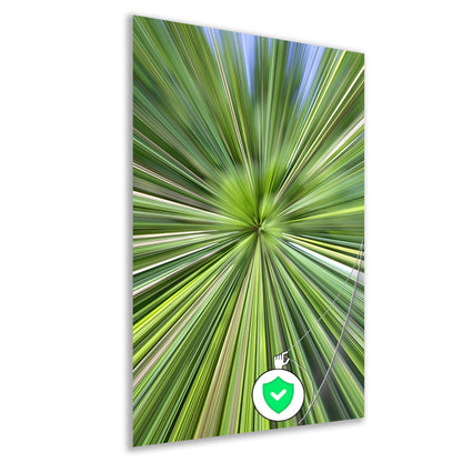 Abstracte Groene Explosie van Beweging en Licht poster