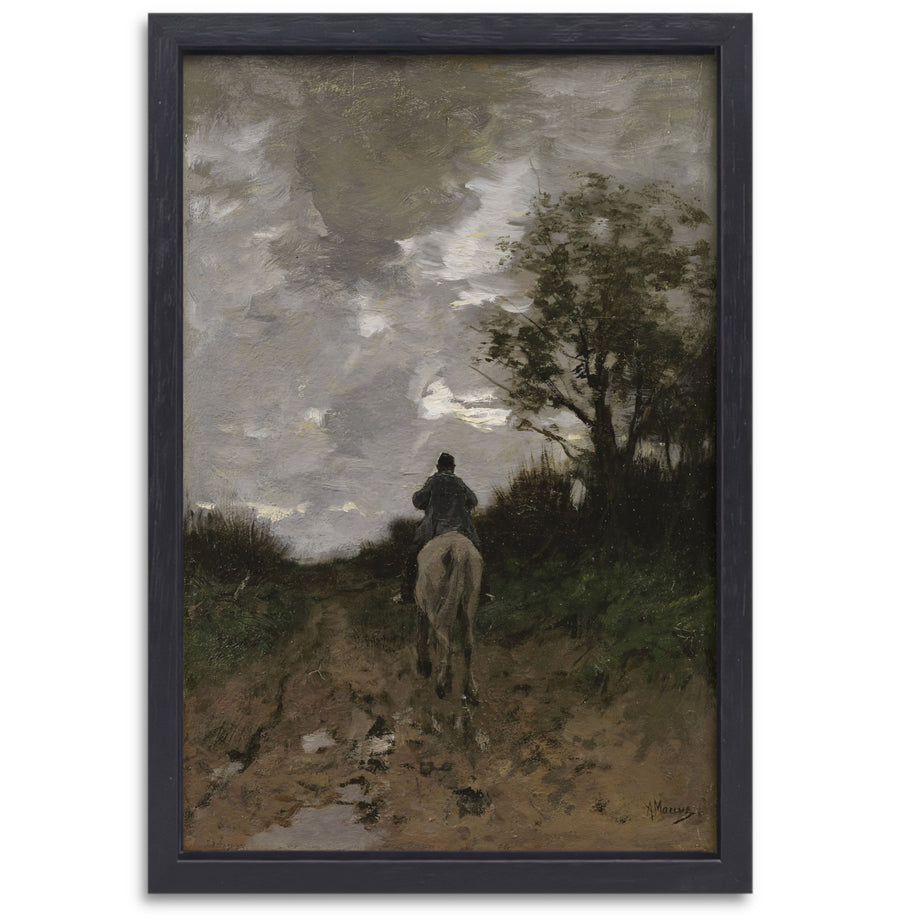 Huiswaarts - Anton Mauve canvas met baklijst