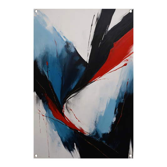 Explosie van Kleur en Emotie in Abstract Design tuinposter