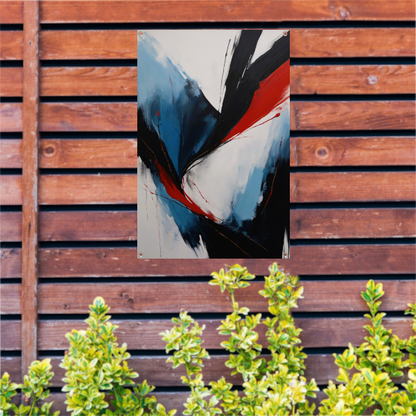 Explosie van Kleur en Emotie in Abstract Design tuinposter