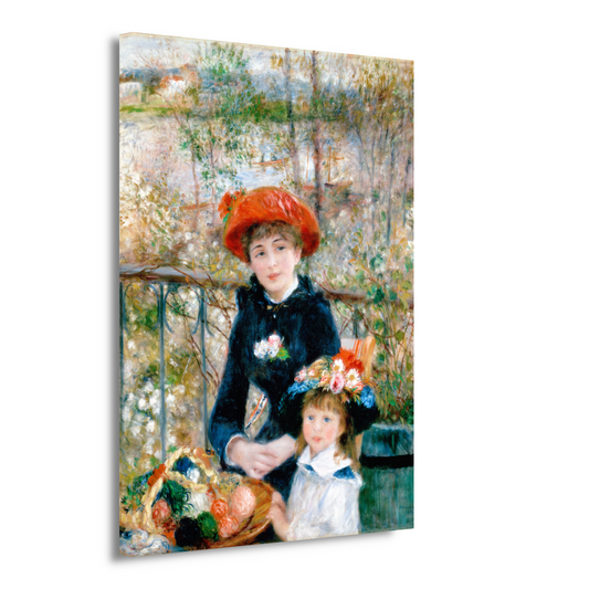 Op het Terras - Pierre-Auguste Renoir canvas