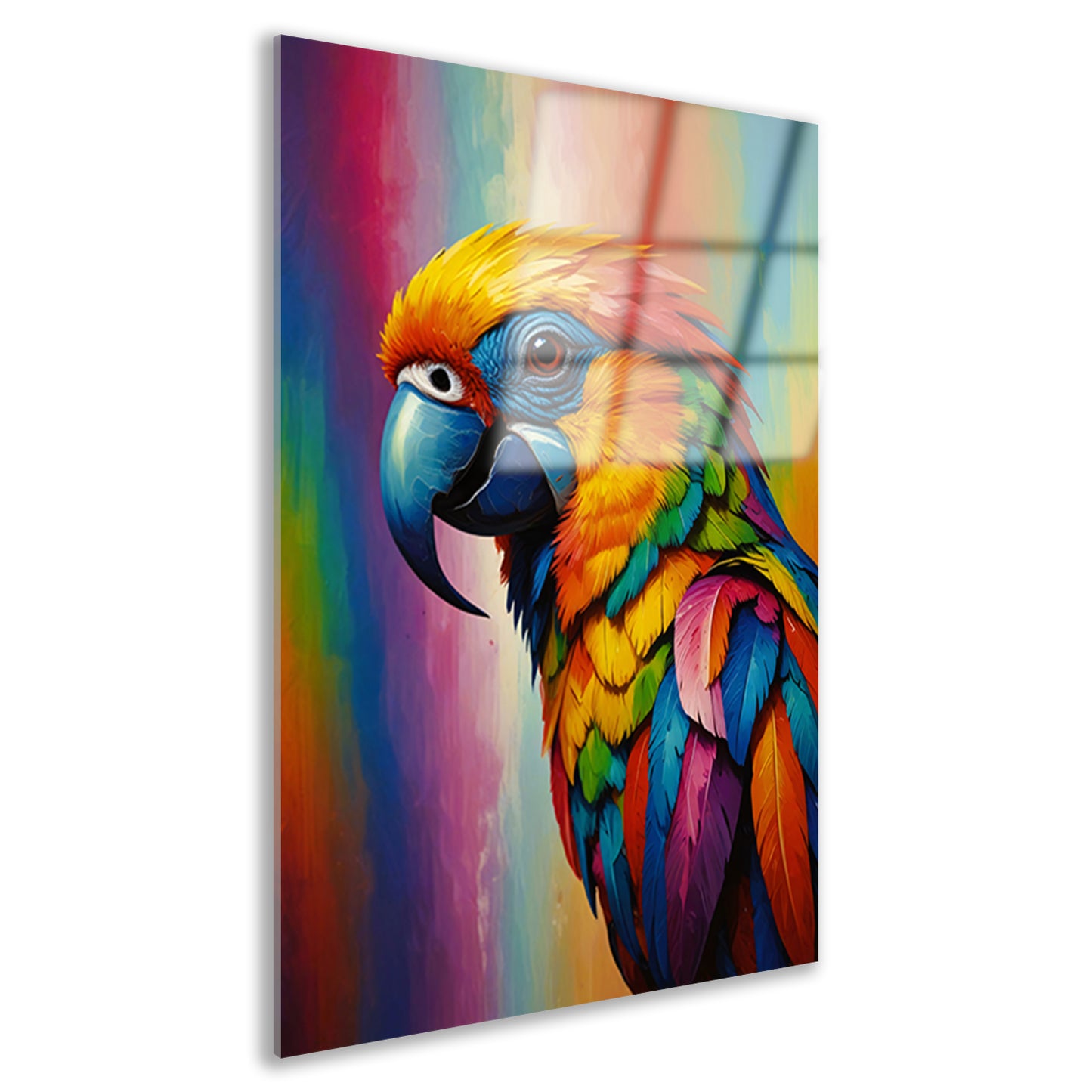 Moderne Papegaai in Kleurrijke Pracht acrylglas