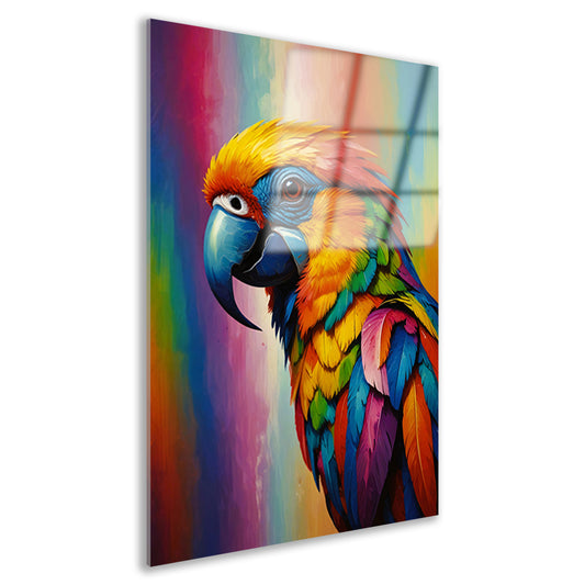 Moderne Papegaai in Kleurrijke Pracht acrylglas