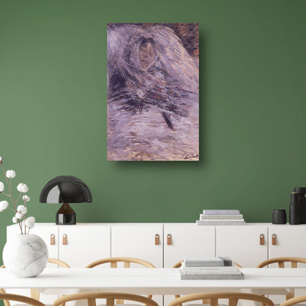 Camille Monet op haar sterfbed - Claude Monet poster