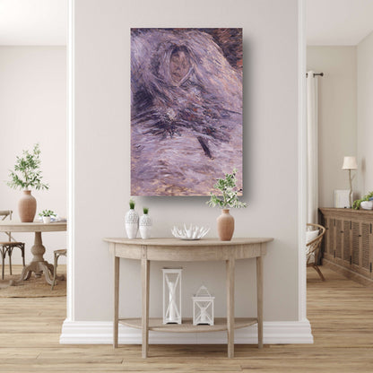 Camille Monet op haar sterfbed - Claude Monet poster