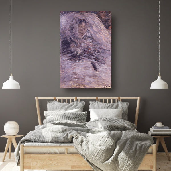 Camille Monet op haar sterfbed - Claude Monet poster
