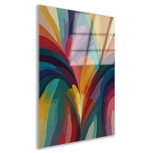 Abstracte Dans van Levendige Kleuren acrylglas