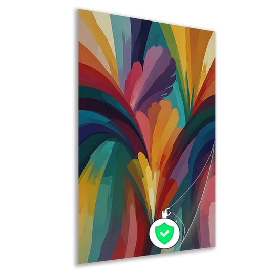 Abstracte Dans van Levendige Kleuren poster