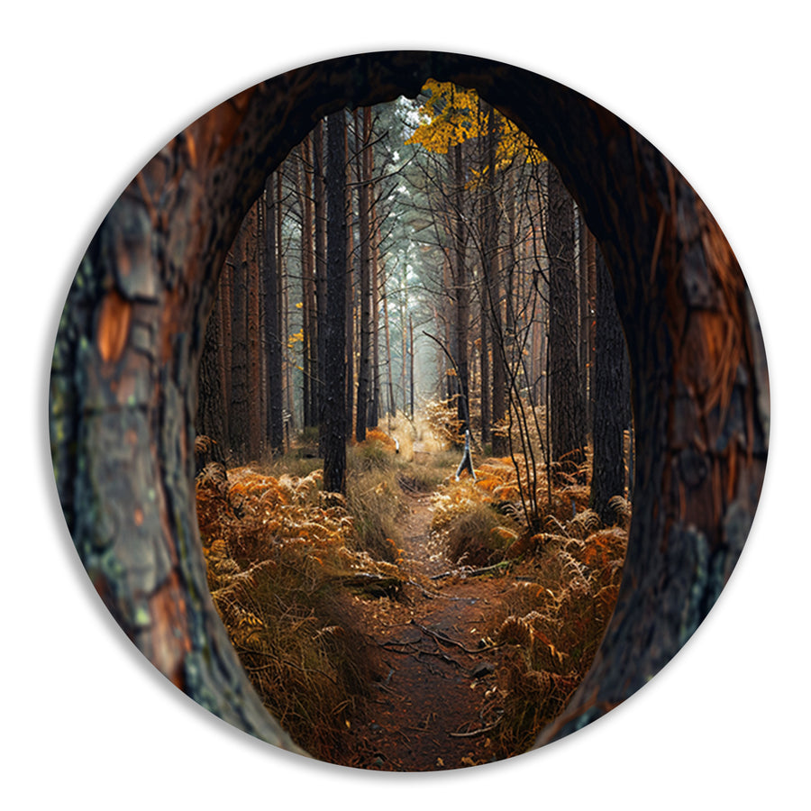 Eenzame wandeling door herfstbos forex muurcirkel