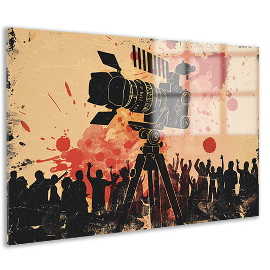 Cinema Celebratie in Expressieve Kleuren acrylglas
