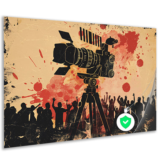 Cinema Celebratie in Expressieve Kleuren poster