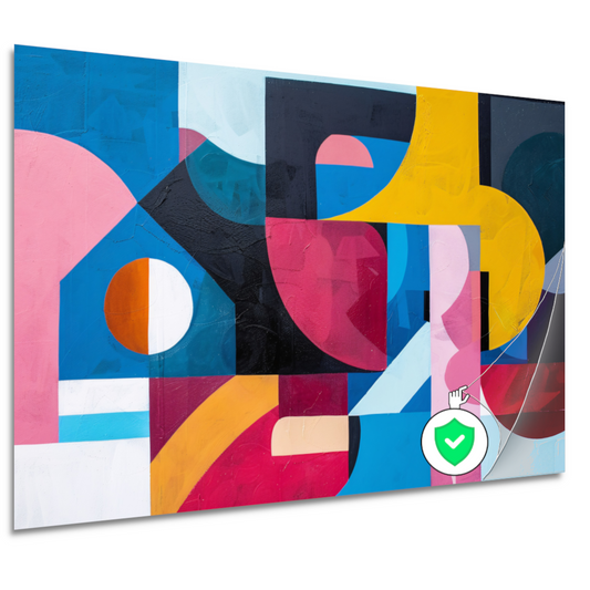 Abstracte Dans van Kleur en Vorm poster
