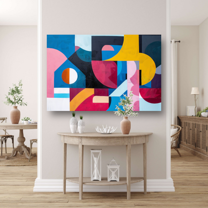 Abstracte Dans van Kleur en Vorm poster