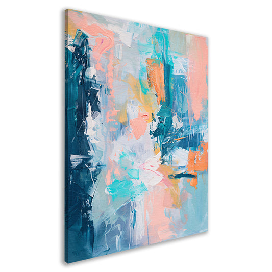 Kleurrijk abstract schilderij voor modern interieur canvas