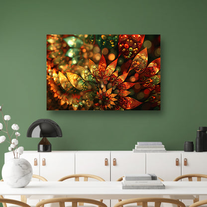 Abstracte Bloemen Compositie canvas
