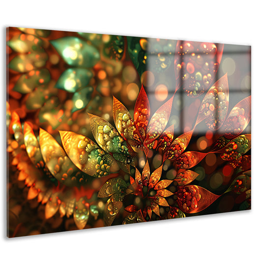 Abstracte Bloemen Compositie acrylglas