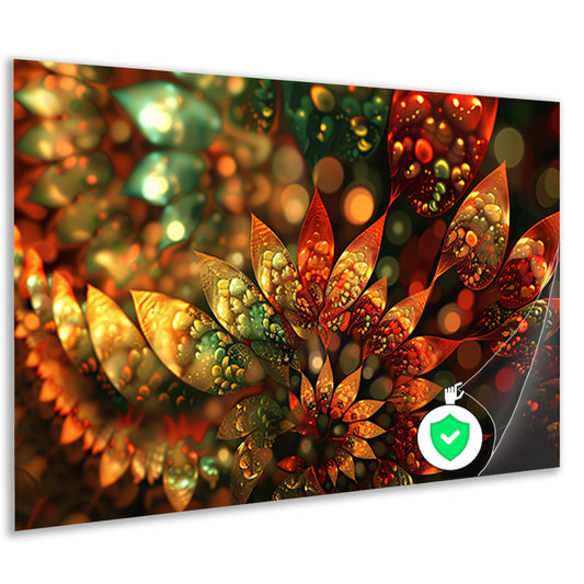 Abstracte Bloemen Compositie poster