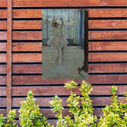 Danser poseren voor een fotograaf - Edgar Degas tuinposter