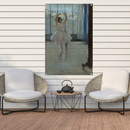 Danser poseren voor een fotograaf - Edgar Degas tuinposter