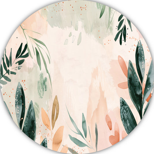 Abstracte pastel natuur in harmonieuze kleuren forex muurcirkel