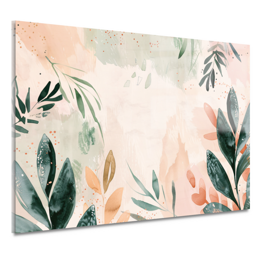 Abstracte pastel natuur in harmonieuze kleuren acrylglas