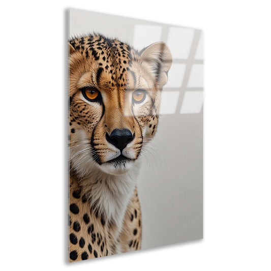 Intense Blik van een Majestueuze Cheeta acrylglas