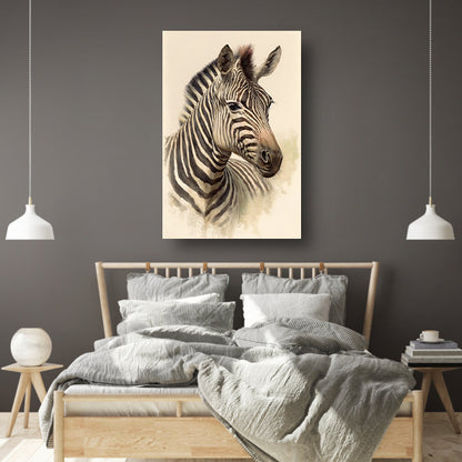 Zebraportret in close-up poster