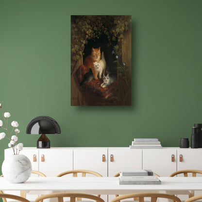 Kat met kittens - Henriëtte Ronner-Knip poster