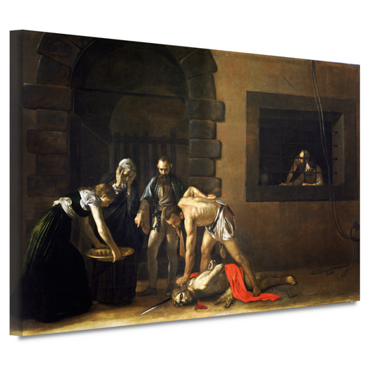 De onthoofding van Sint Johannes de Doper - Caravaggio canvas