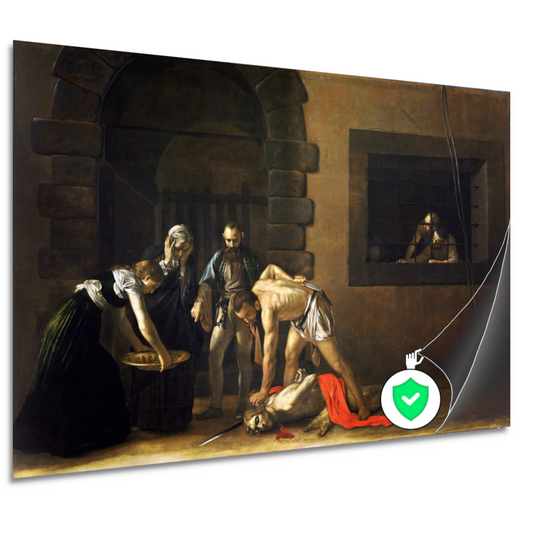 De onthoofding van Sint Johannes de Doper - Caravaggio poster