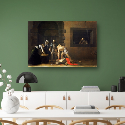 De onthoofding van Sint Johannes de Doper - Caravaggio canvas