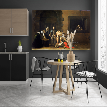 De onthoofding van Sint Johannes de Doper - Caravaggio canvas