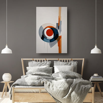Dynamische abstractie van kleur en vorm poster