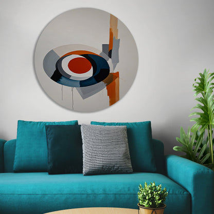 Dynamische abstractie van kleur en vorm forex muurcirkel