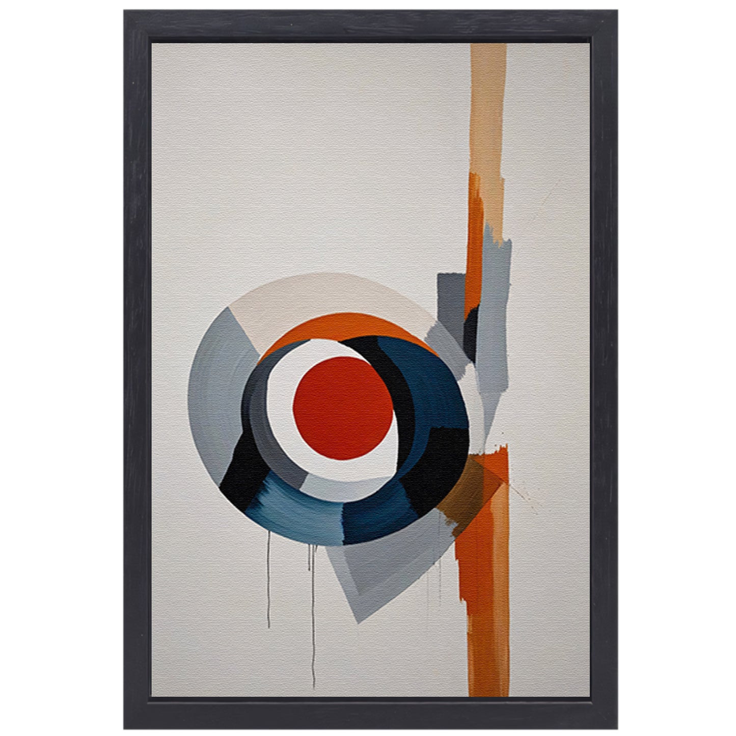 Dynamische abstractie van kleur en vorm canvas met baklijst