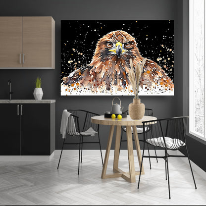 Abstracte aquarel schilderij van een adelaar poster