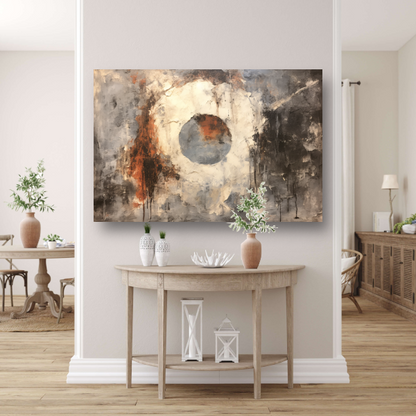 Minimalistisch schilderij met cirkel poster