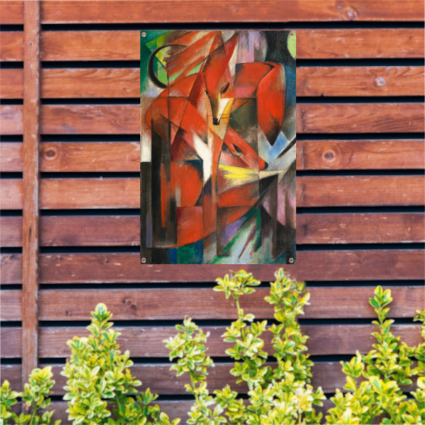 De vossen - Franz Marc tuinposter