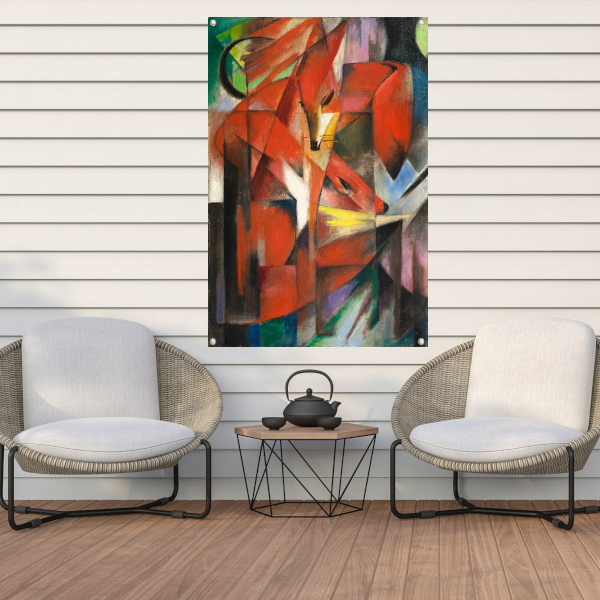 De vossen - Franz Marc tuinposter
