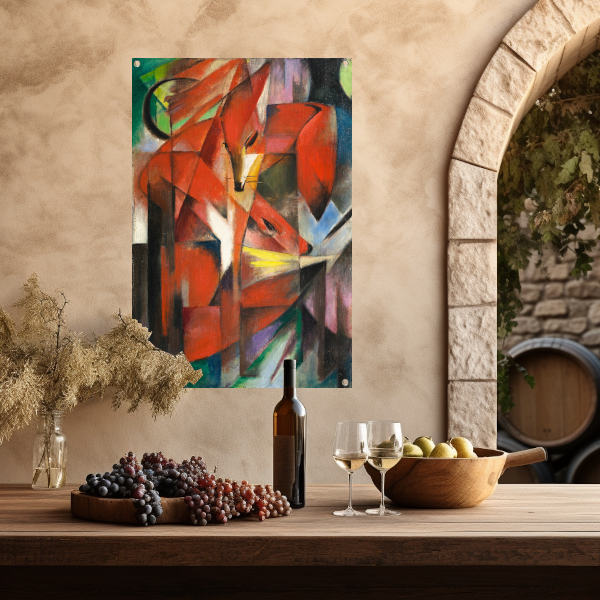 De vossen - Franz Marc tuinposter