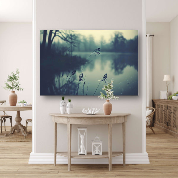 Rustige lagune bij zonsopgang acrylglas