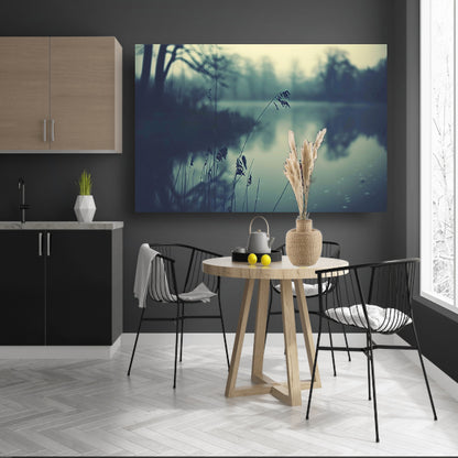 Rustige lagune bij zonsopgang acrylglas