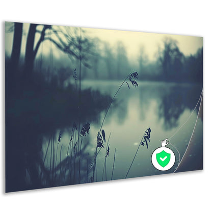 Rustige lagune bij zonsopgang poster