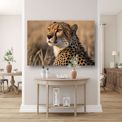 Prachtige cheeta in natuurlijke omgeving canvas