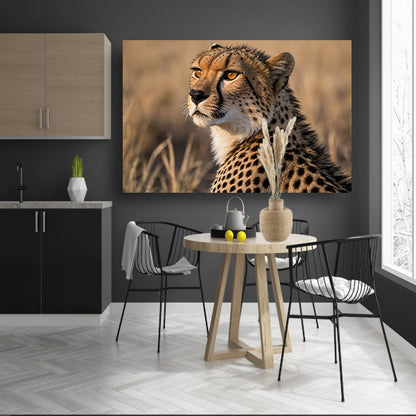 Prachtige cheeta in natuurlijke omgeving poster