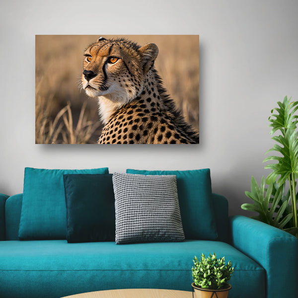 Prachtige cheeta in natuurlijke omgeving canvas